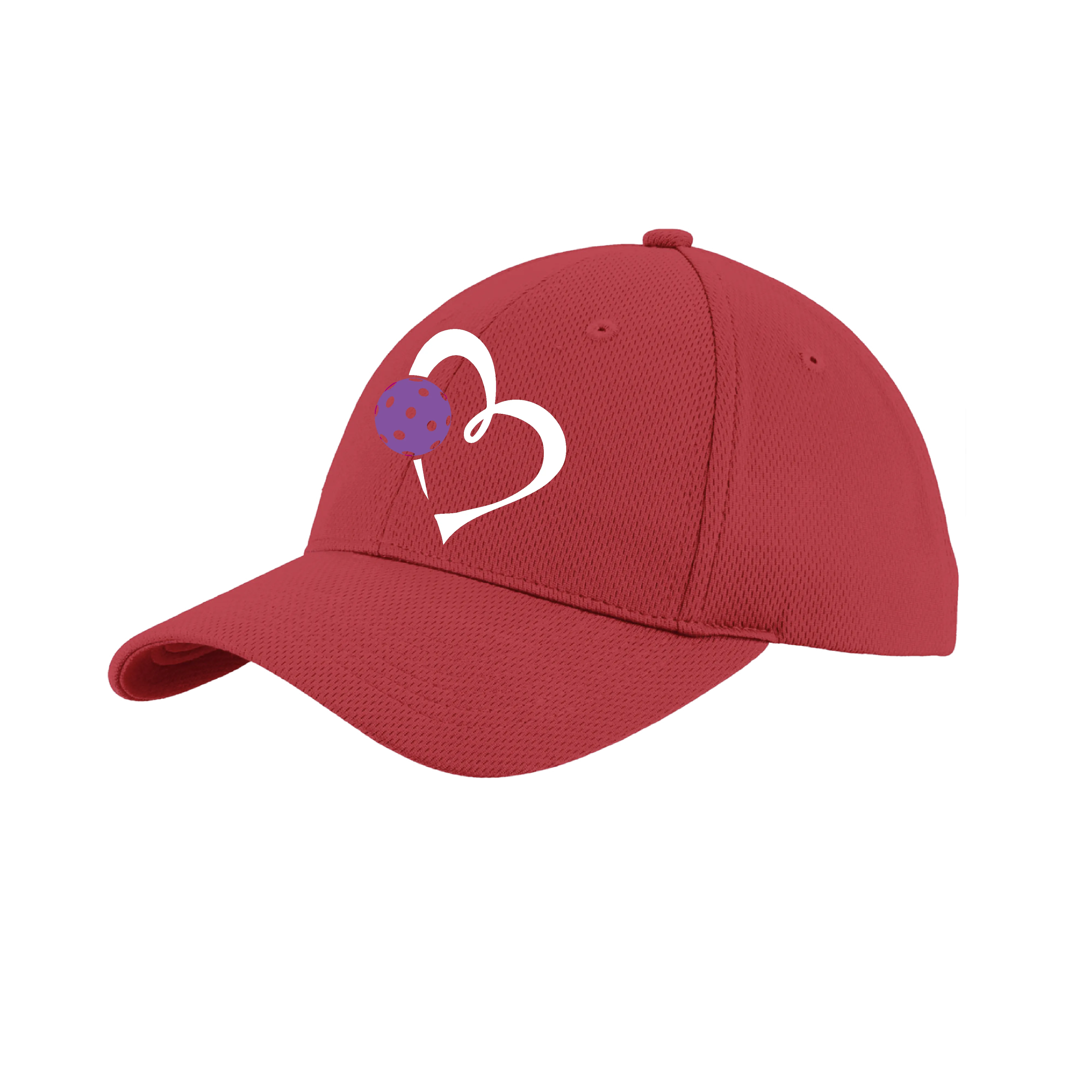 Love Pickleball (Purple) Customizable | Pickleball Hat | Moisture-Wicking 100% Polyester