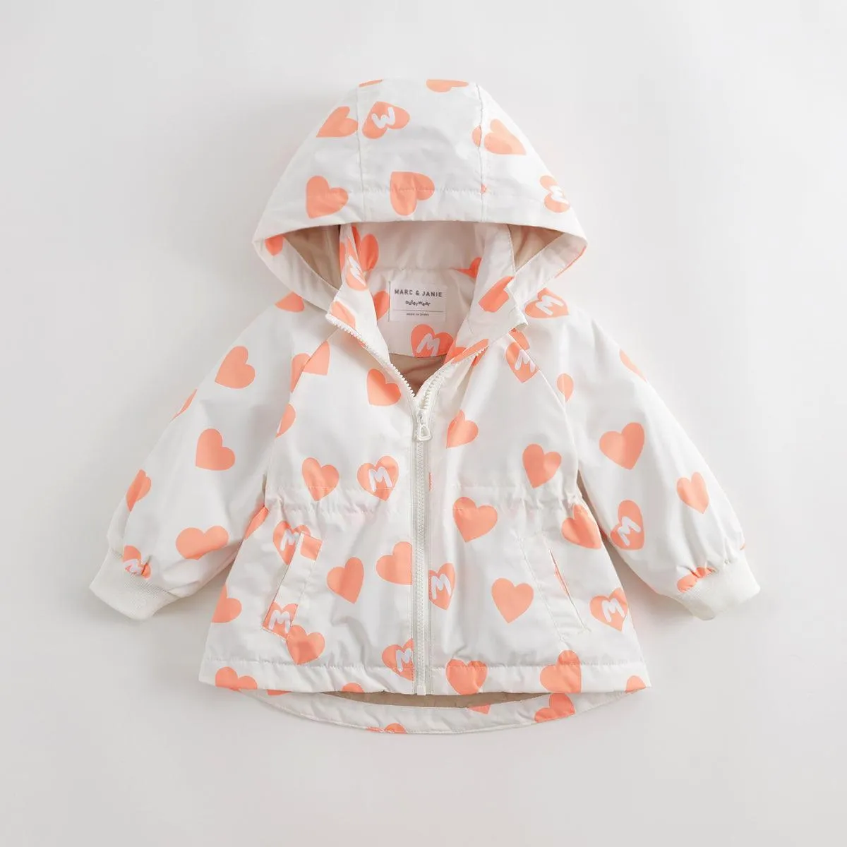 MARC & JANIE Girls Printed Zip Hooded Coat 231359