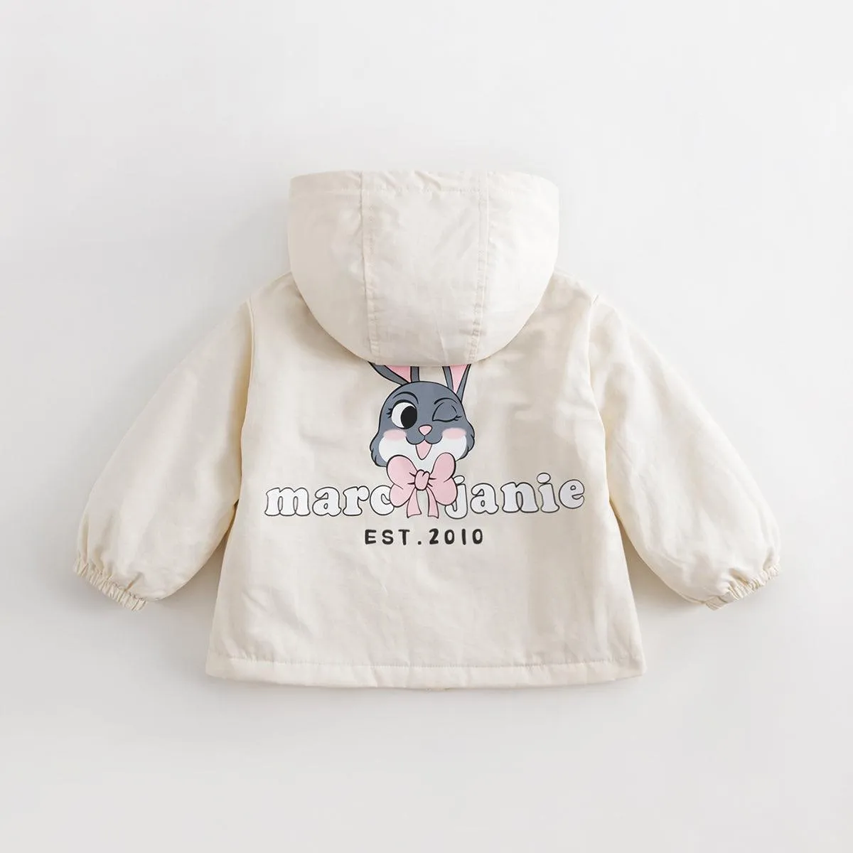 MARC & JANIE Girls Rabbit Zip Hooded Coat 231631