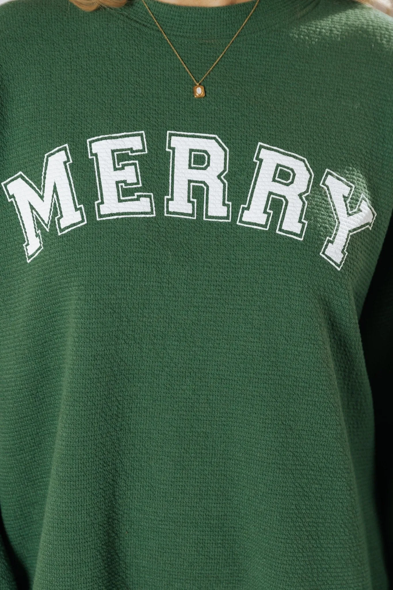 Merry Green Graphic Sweatshirt