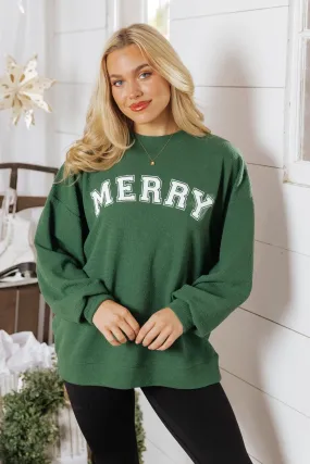 Merry Green Graphic Sweatshirt