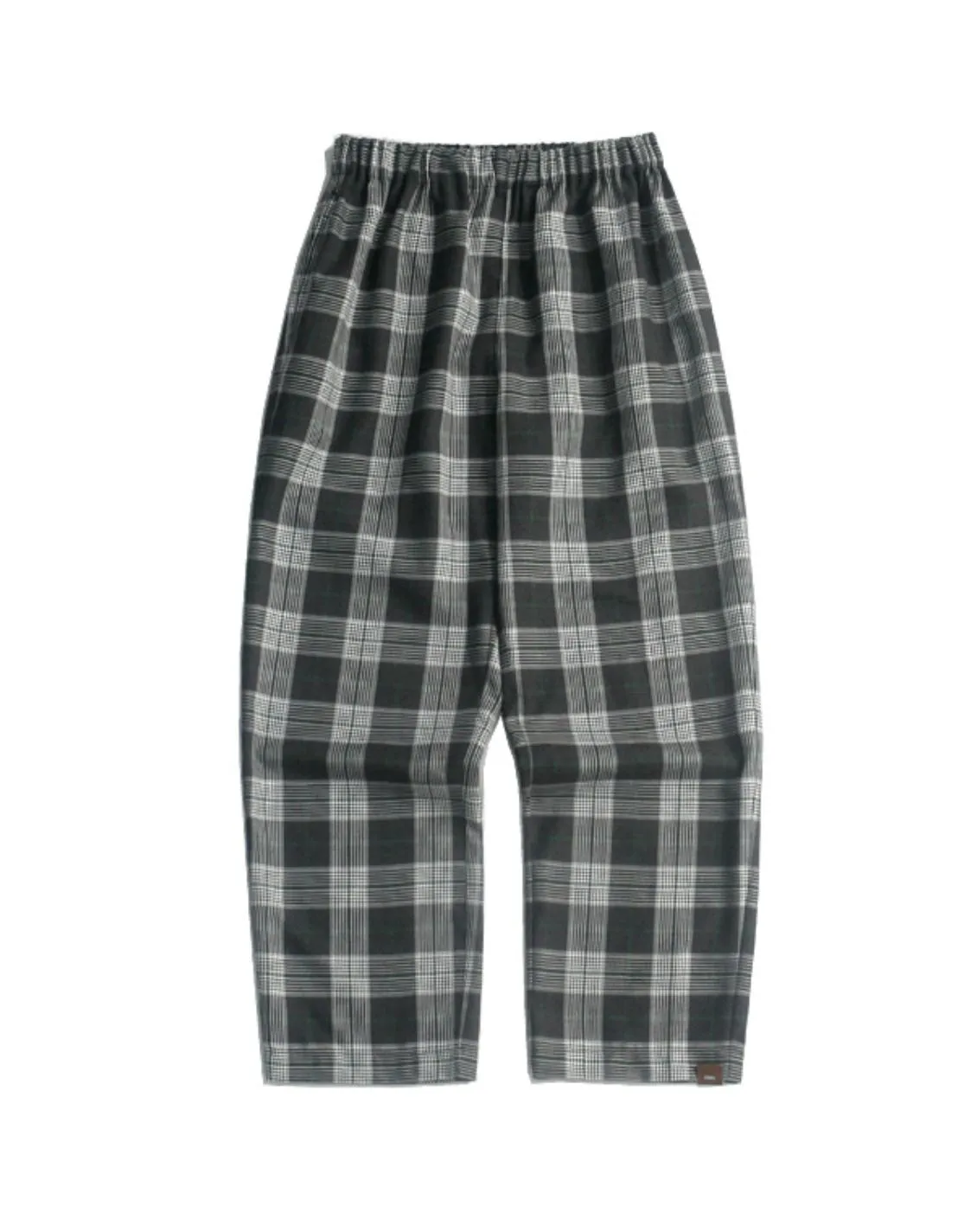 MultiColoured Checked Elastic Waistband Trousers