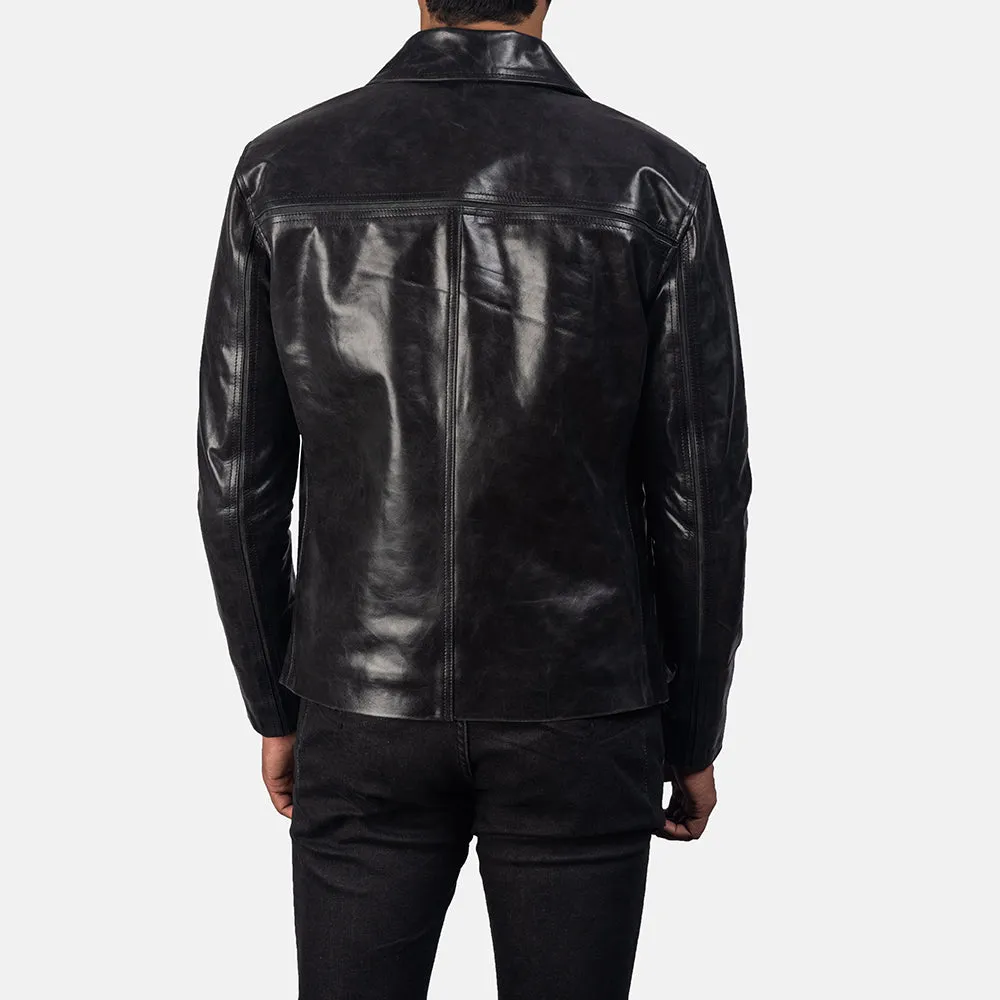 Mystical Black Leather Jacket