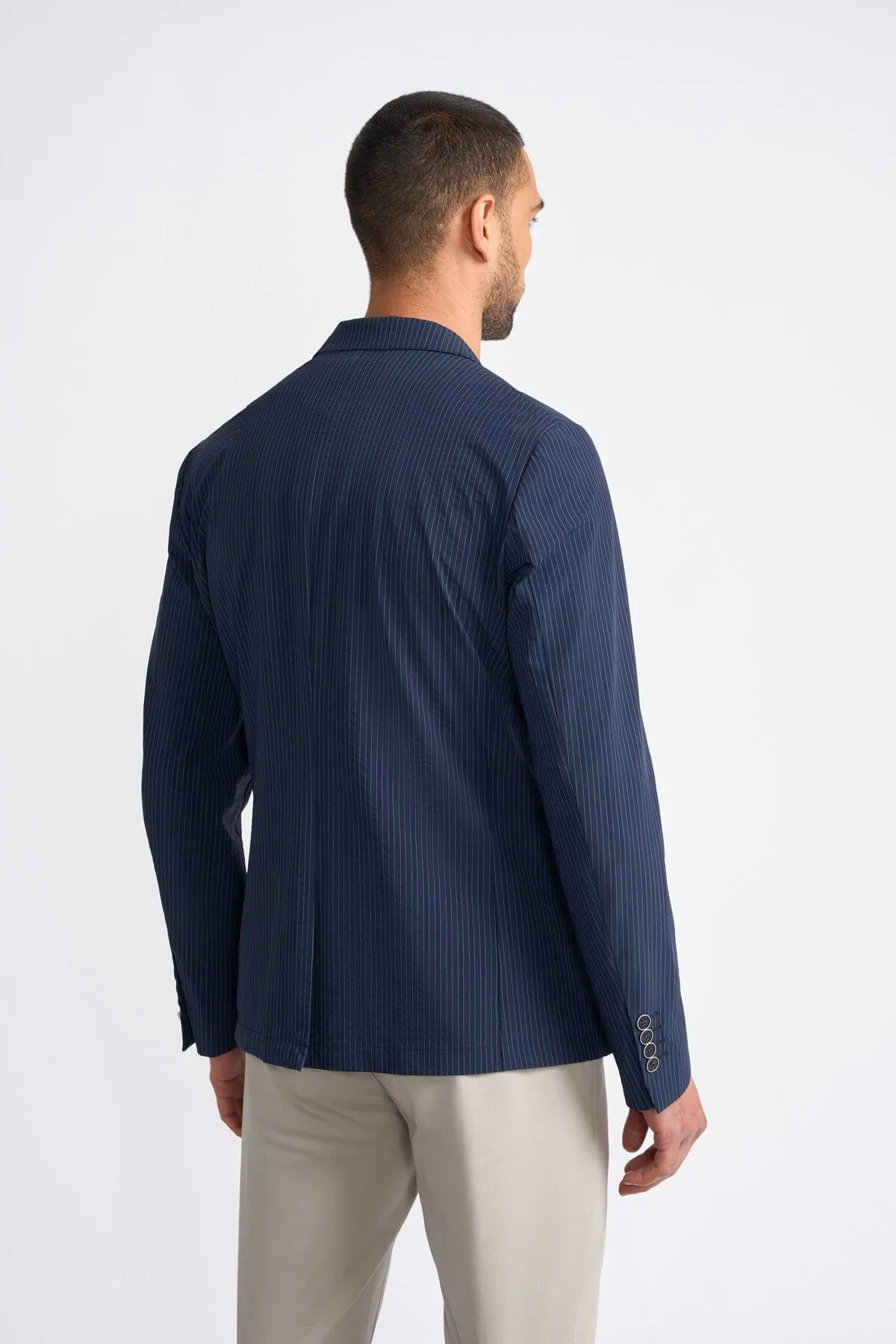 Odense Navy Pinstripe Blazer