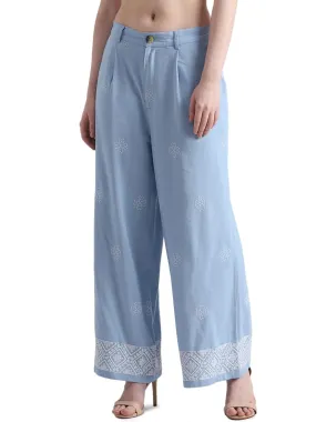 ONLY Women's Relaxed Pants (Placid Blue)