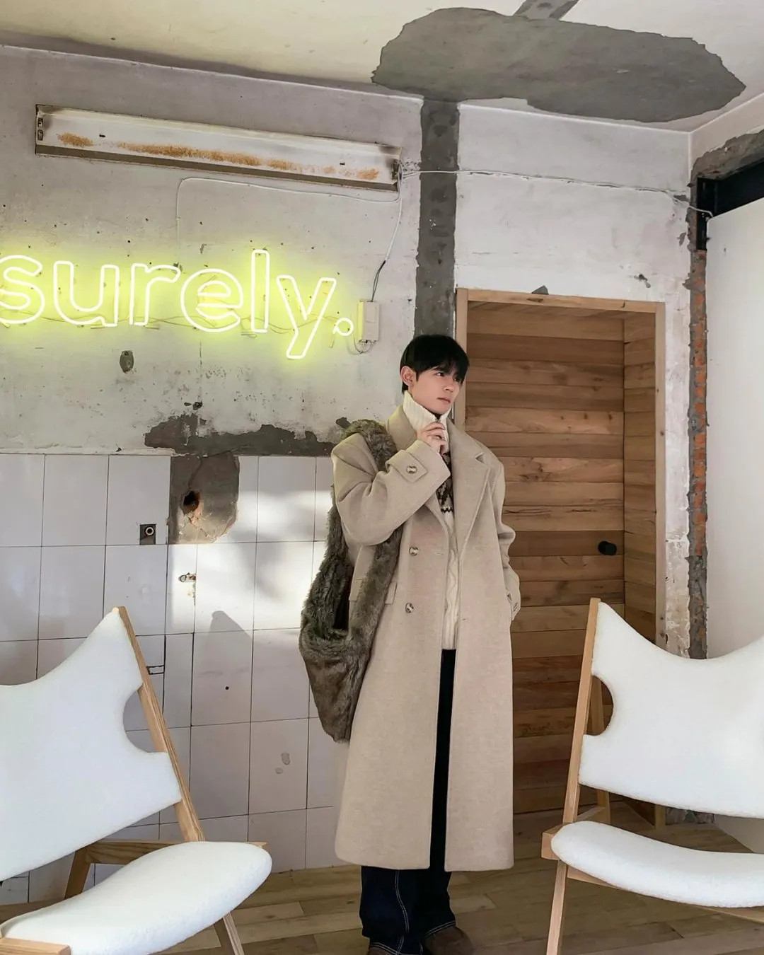 Oversized Long Coat BKC0235