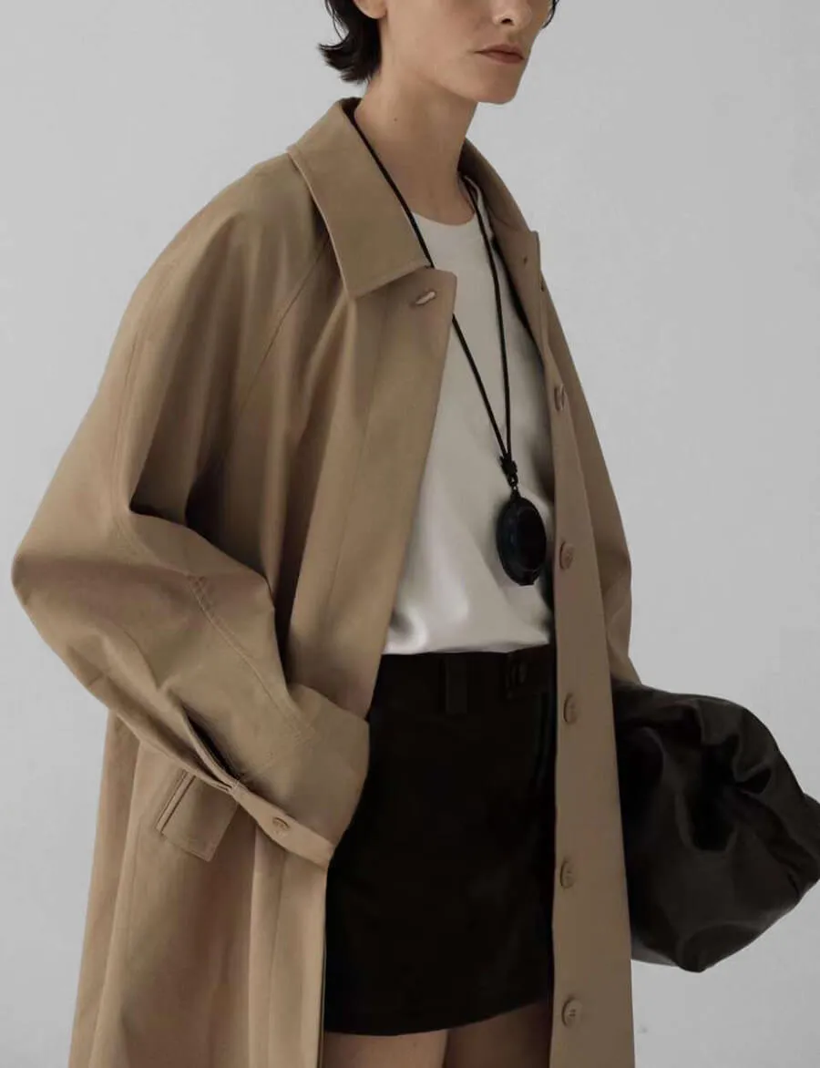 Oversized Tan Maxi Coat