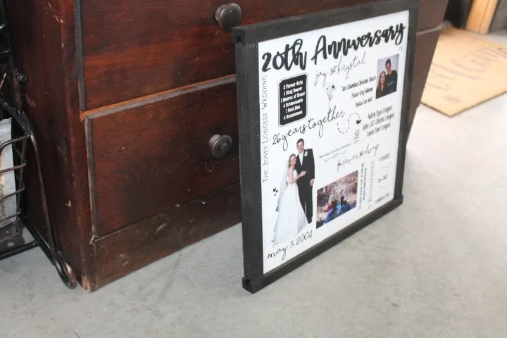 Personalized Anniversary Decor Photos Story Memories Established Celebrate Couple Gift Giftable Vow Renewal Your Story Custom Handmade Sign