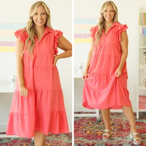 Play Time Dress, Coral