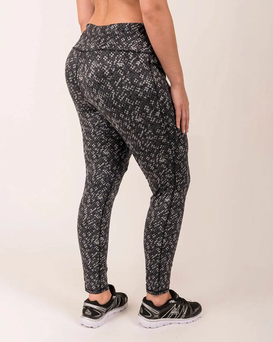 Plus Printed Midweight Athletic Tights