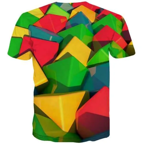 Psychedelic T-shirt Men Square Tshirt Anime Russia T-shirts 3d Colorful Tshirts Cool Harajuku T shirts Funny Short Sleeve summer