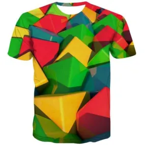 Psychedelic T-shirt Men Square Tshirt Anime Russia T-shirts 3d Colorful Tshirts Cool Harajuku T shirts Funny Short Sleeve summer