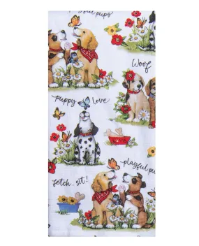 Puppy Toss Dual-Purpose Terry Cotton Towel