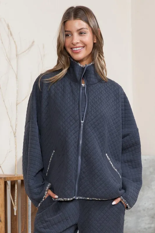 Quilted Jacket with Pockets