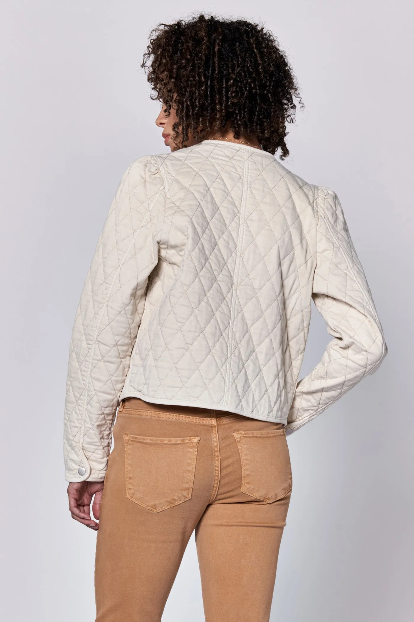 Quilted Puff Sleeve Jacket