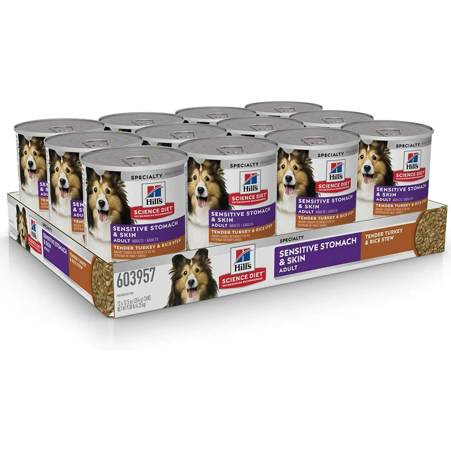 Science Diet Sensitive Stomach & Skin Adult Wet Dog Food Turkey & Rice