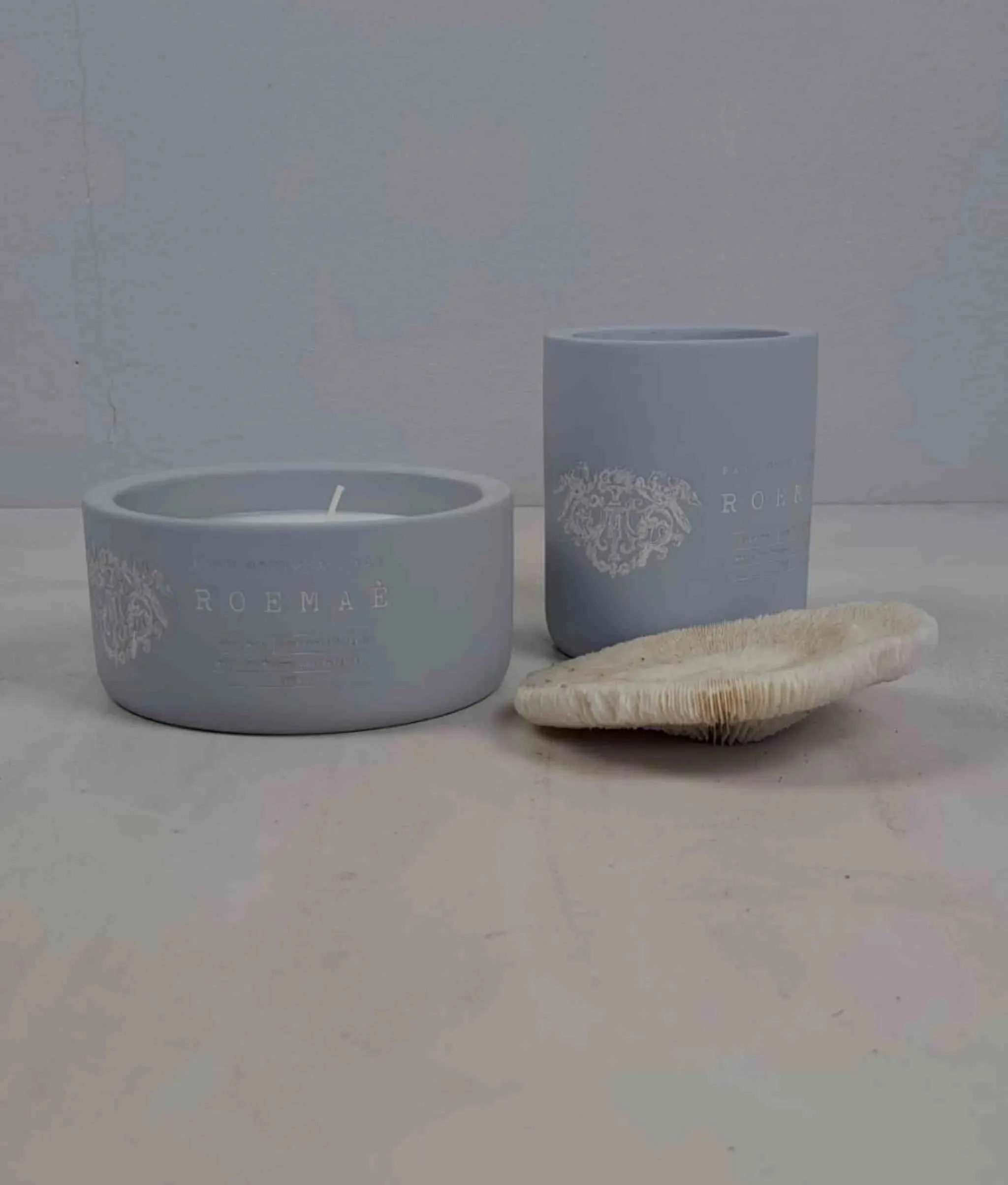 Signature scented Concrete Candle Flat