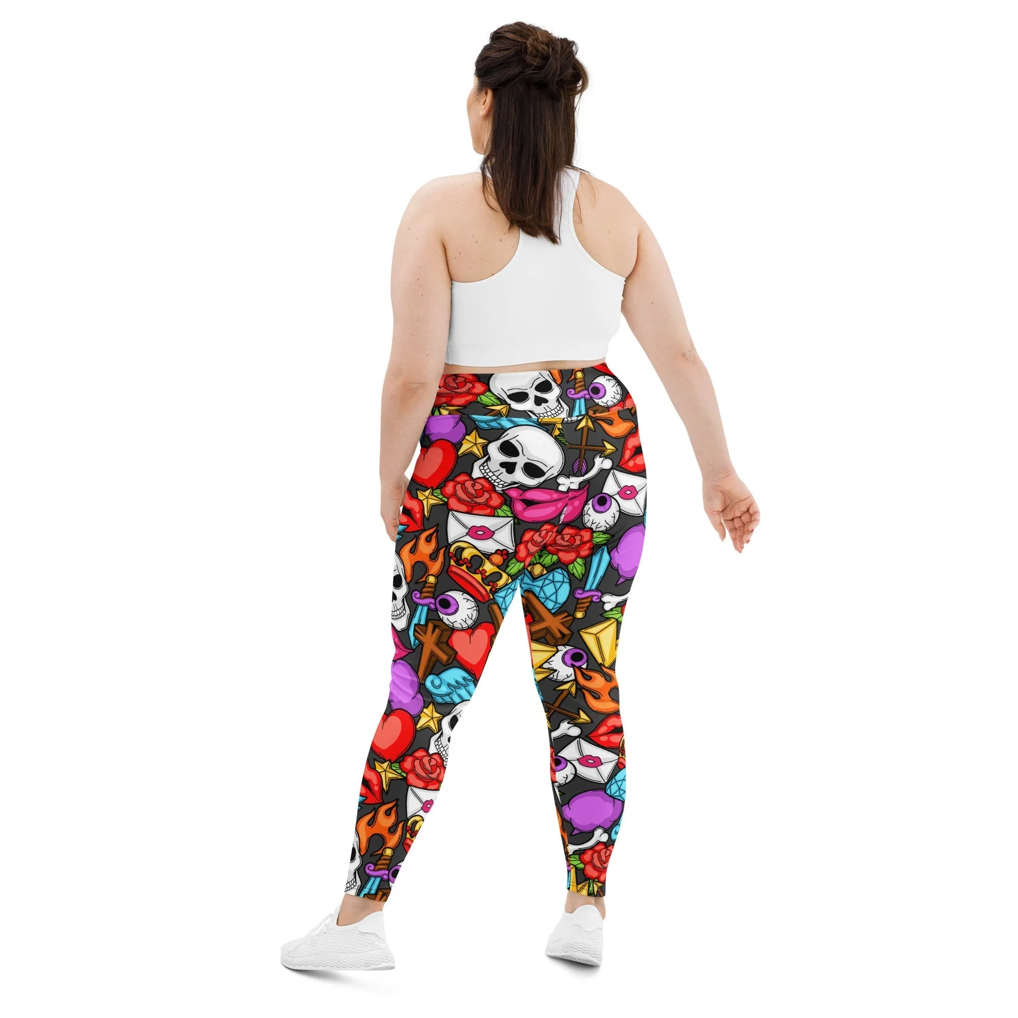 Skulls Plus Size Leggings