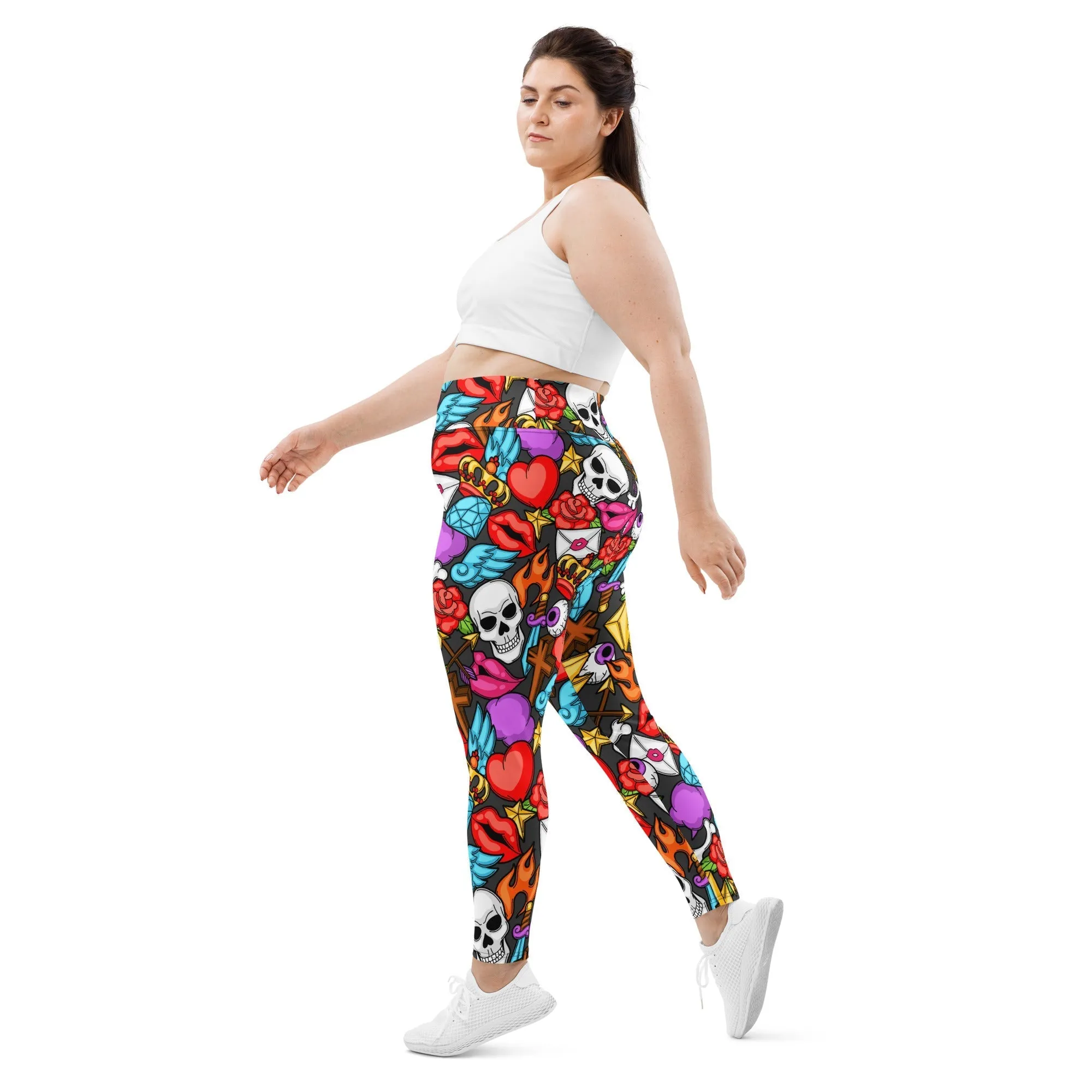 Skulls Plus Size Leggings