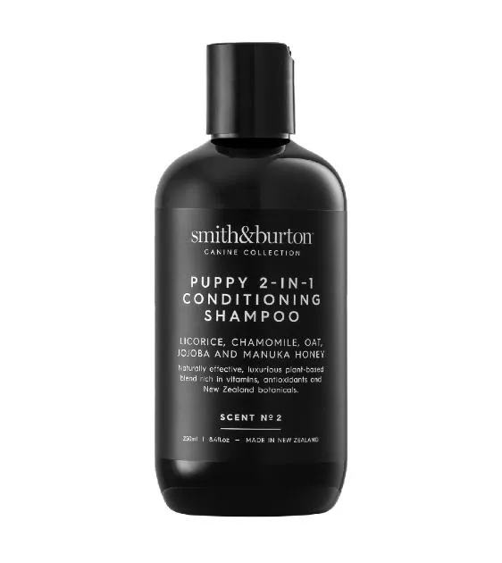 smith&burton Puppy 2-in-1 Conditioning Shampoo (Licorice, Chamomile, Oat, Jojoba, and Manuka Honey)