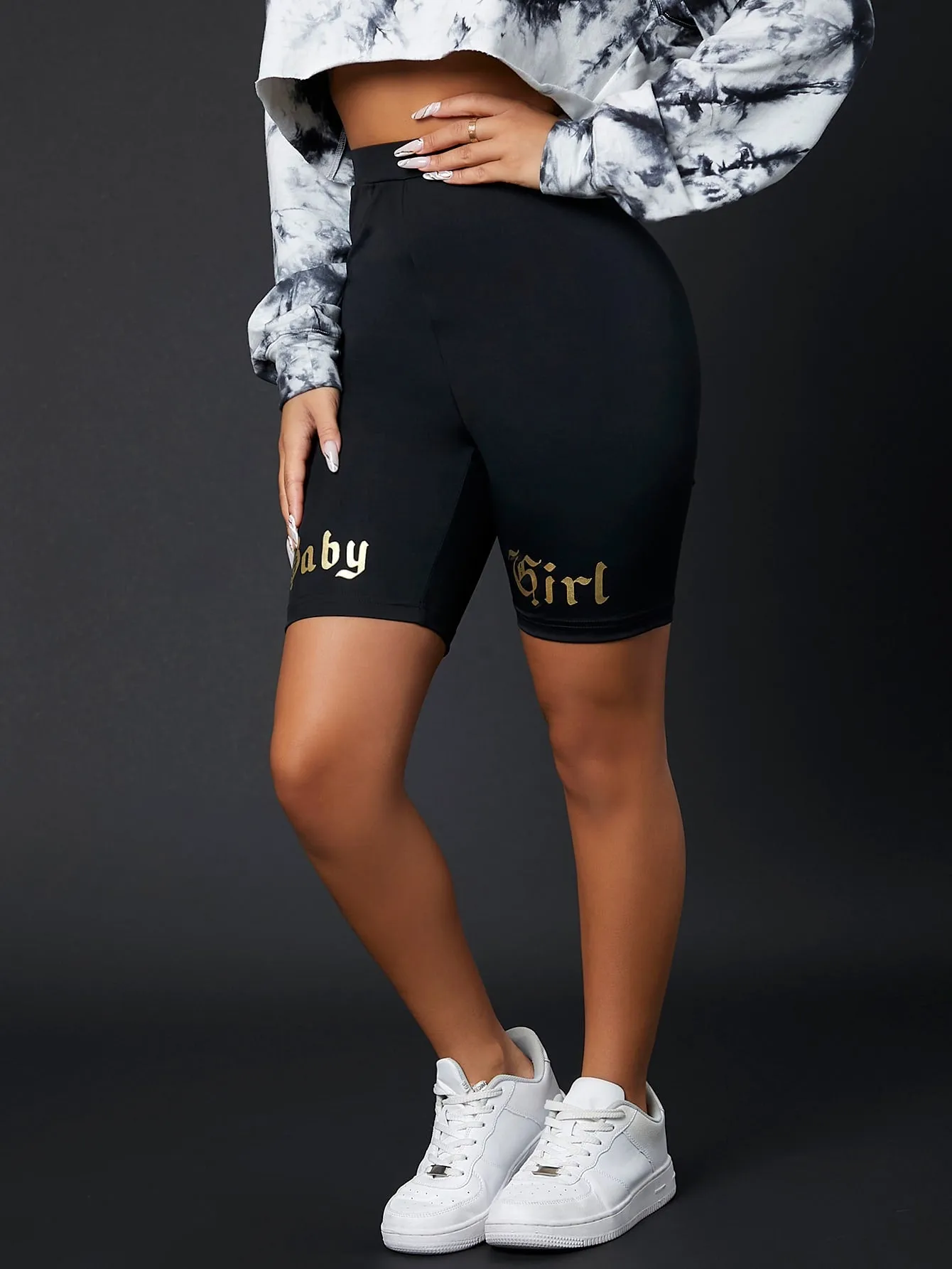 Sporty Letter Women Leggings