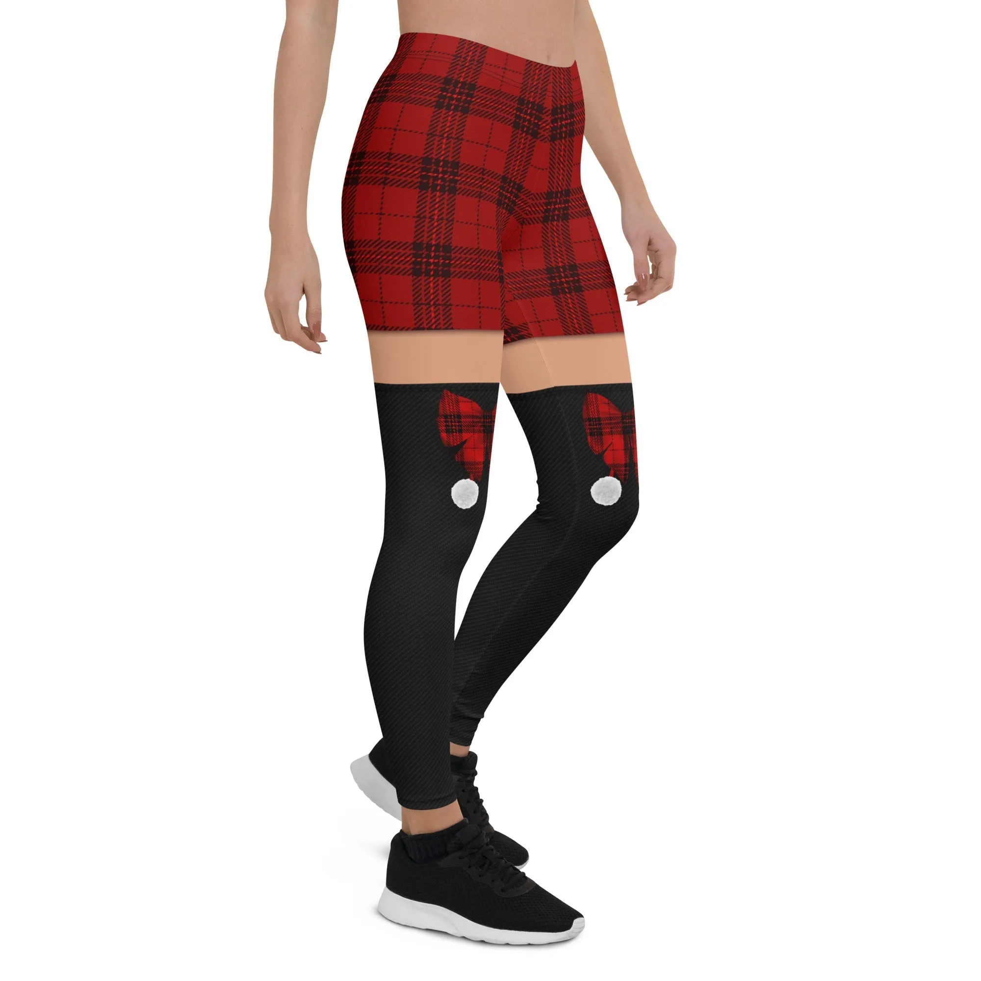 Tartan Shorts Leggings