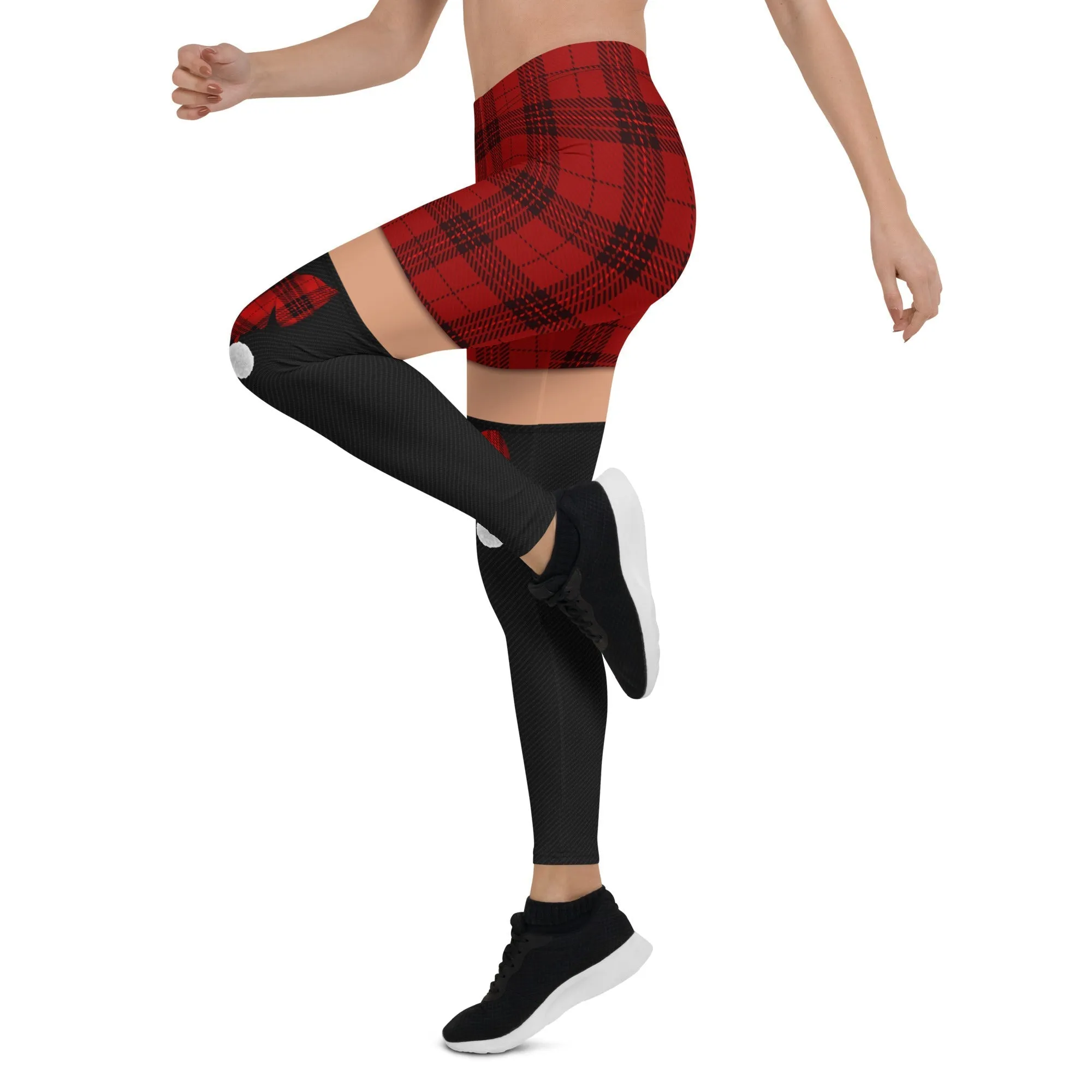 Tartan Shorts Leggings