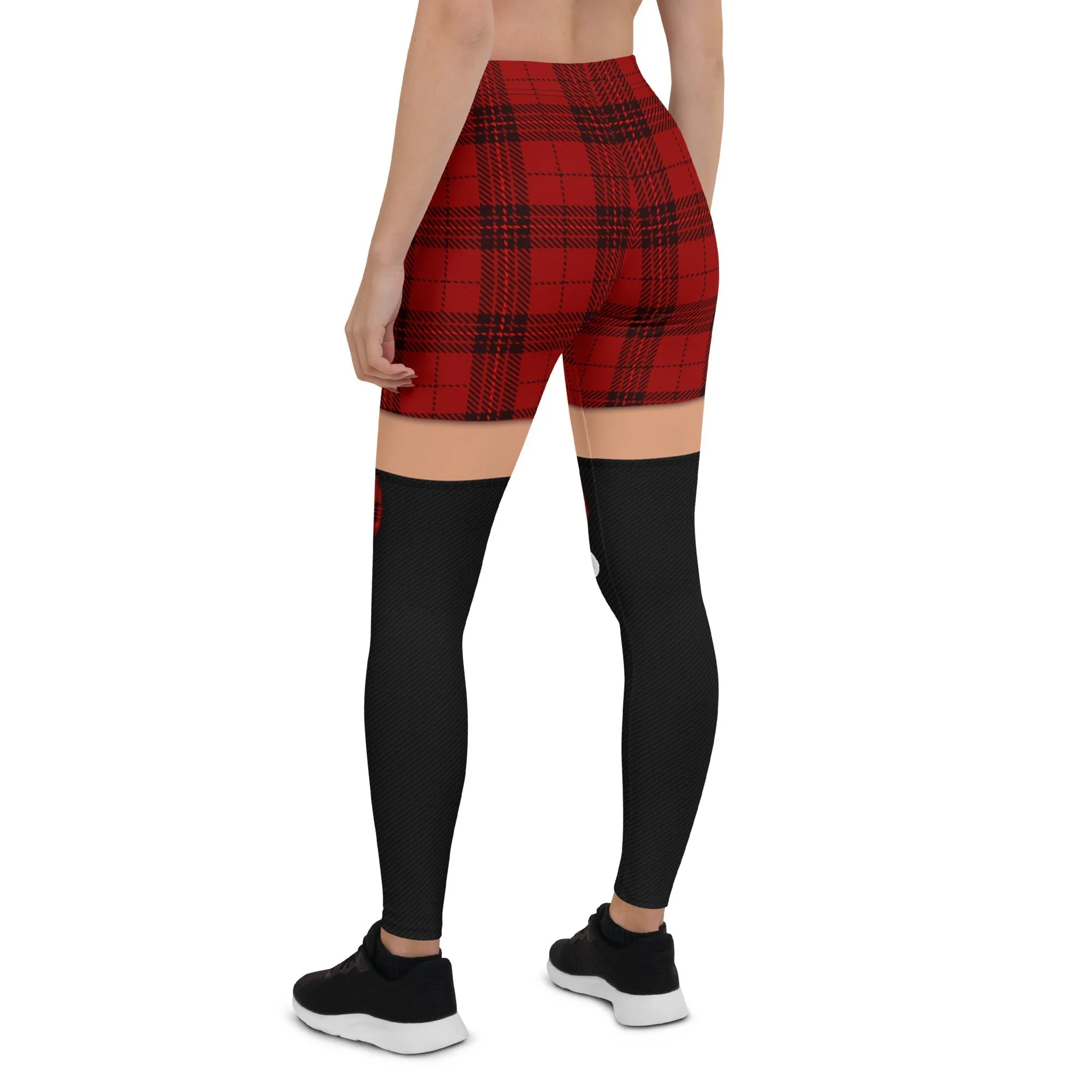 Tartan Shorts Leggings