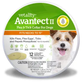 TevraPet Vetality Avantect II Flea & Tick Collar, 2 count