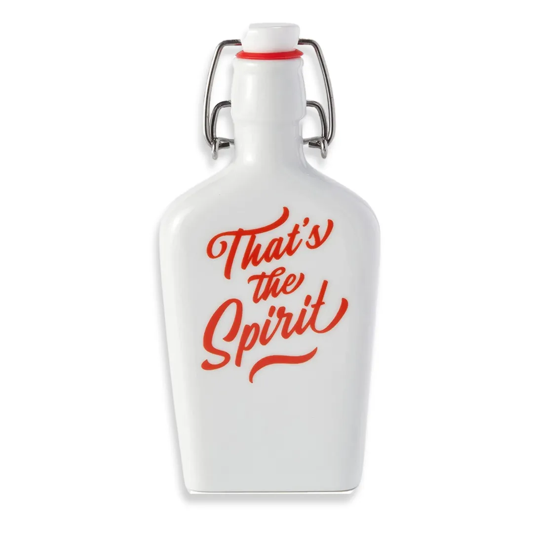 That’s the Spirit Ceramic Swing-Top Flask