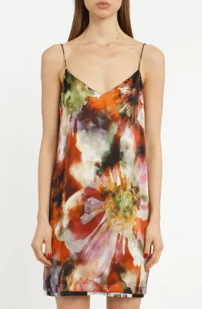 The Reversible Silk Slip   Hothouse Floral | Venom Black