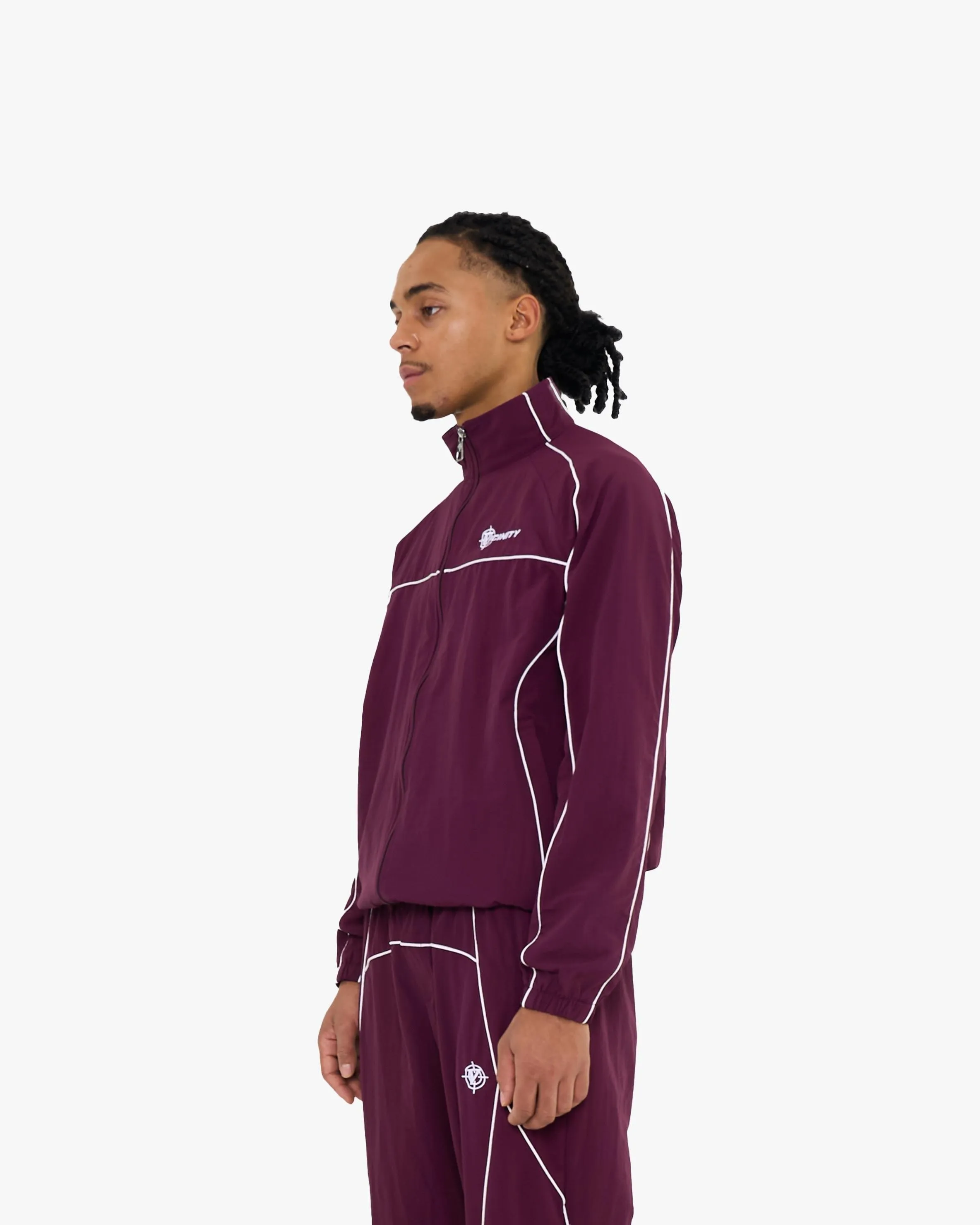 TRACK JACKET BURGUNDY