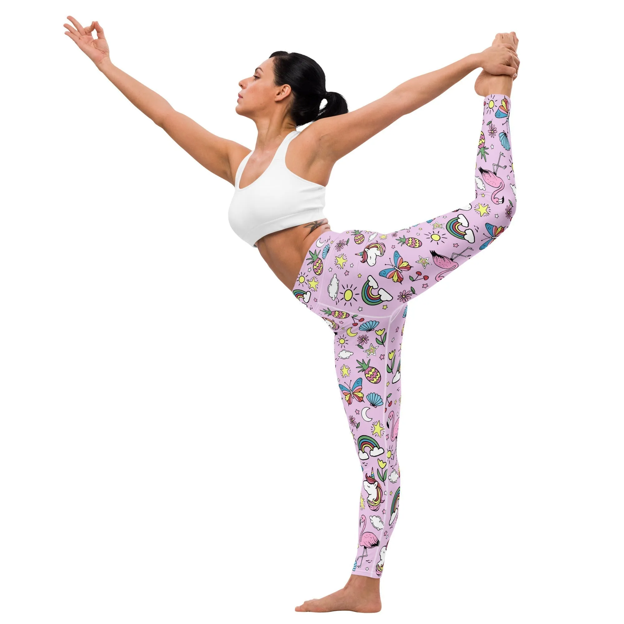 Unicorn Print Yoga Leggings