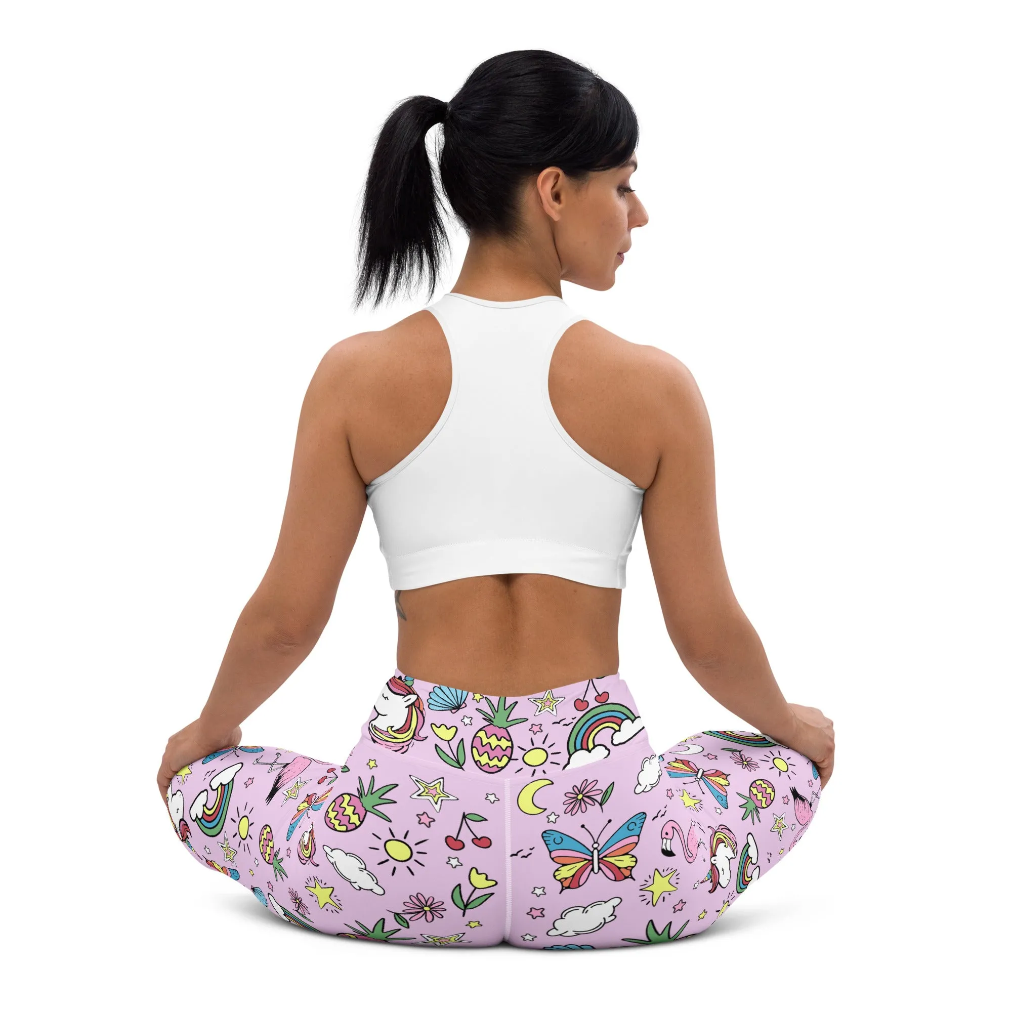 Unicorn Print Yoga Leggings