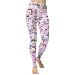 Unicorn Print Yoga Leggings