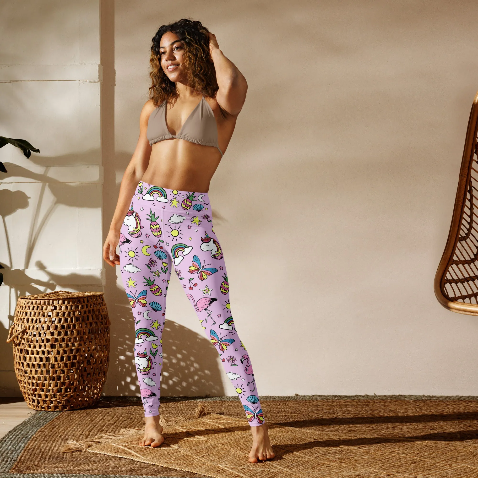 Unicorn Print Yoga Leggings