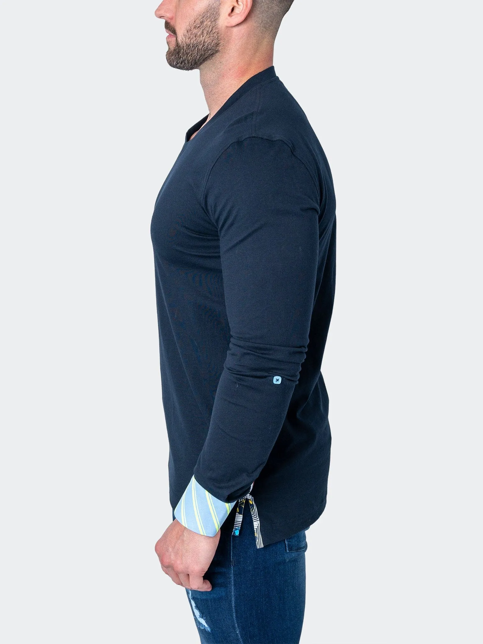 V-Neck EdisonSolidverve Blue