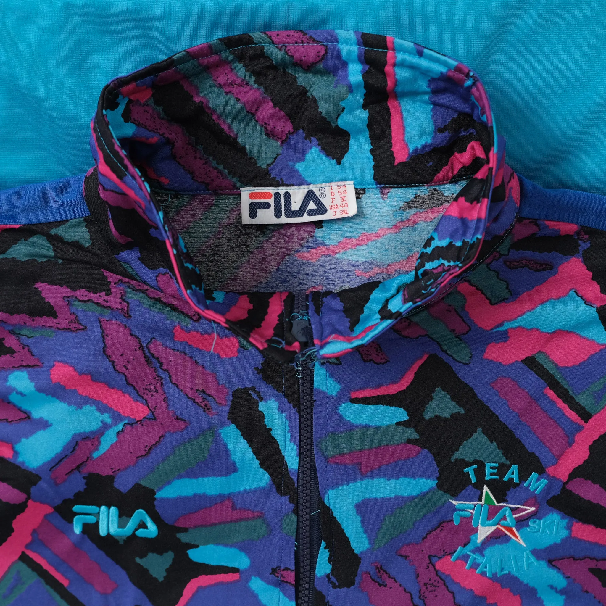 Vintage Fila Italy Ski Team Track Jacket XLarge