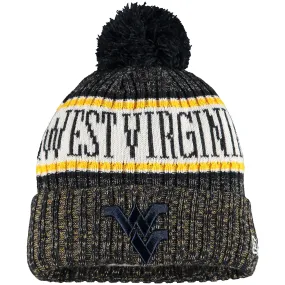 West Virginia Mountaineers - Navy Cuffed Knit Hat with Pom, New Era