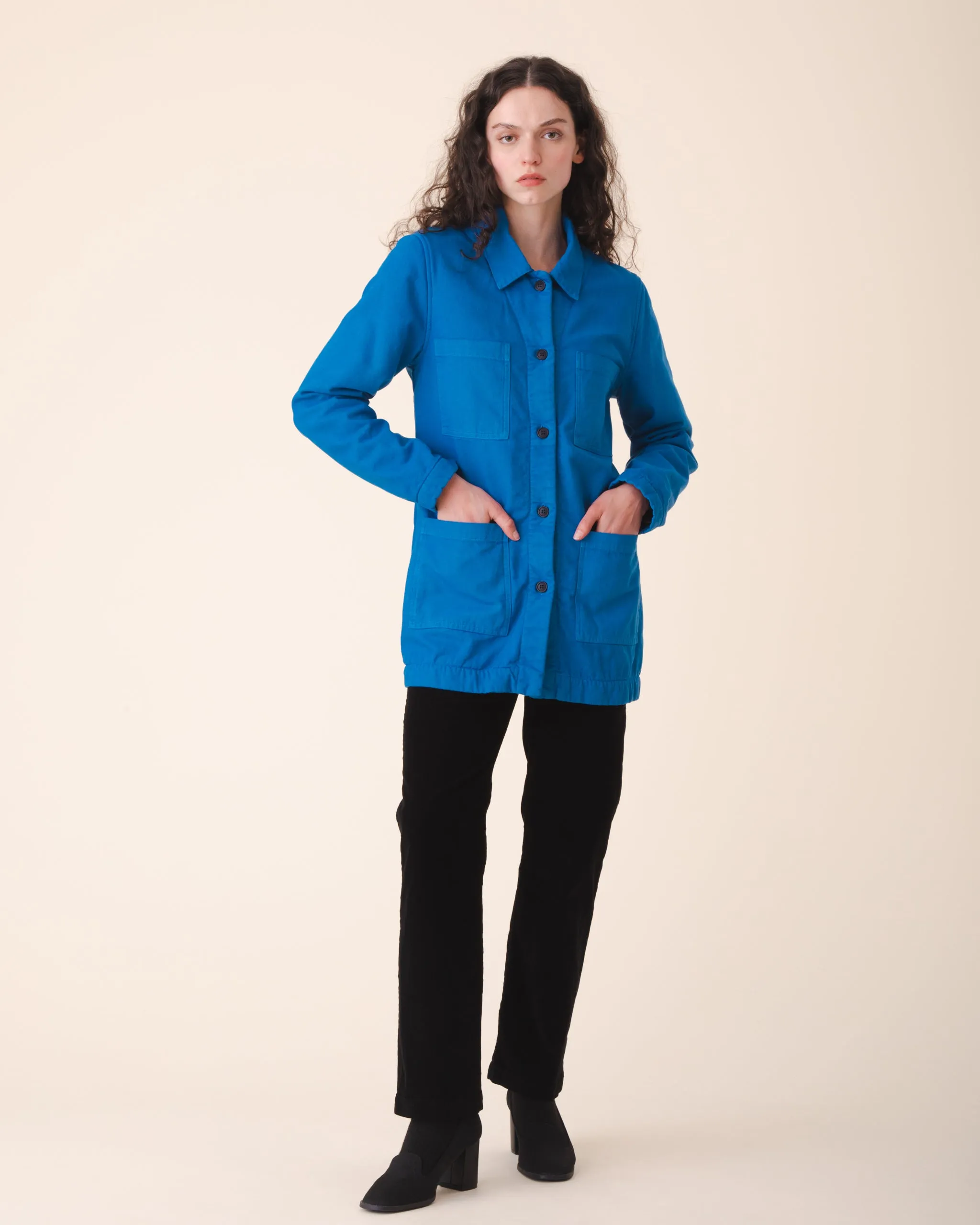 Winter Chore Coat in French Blue