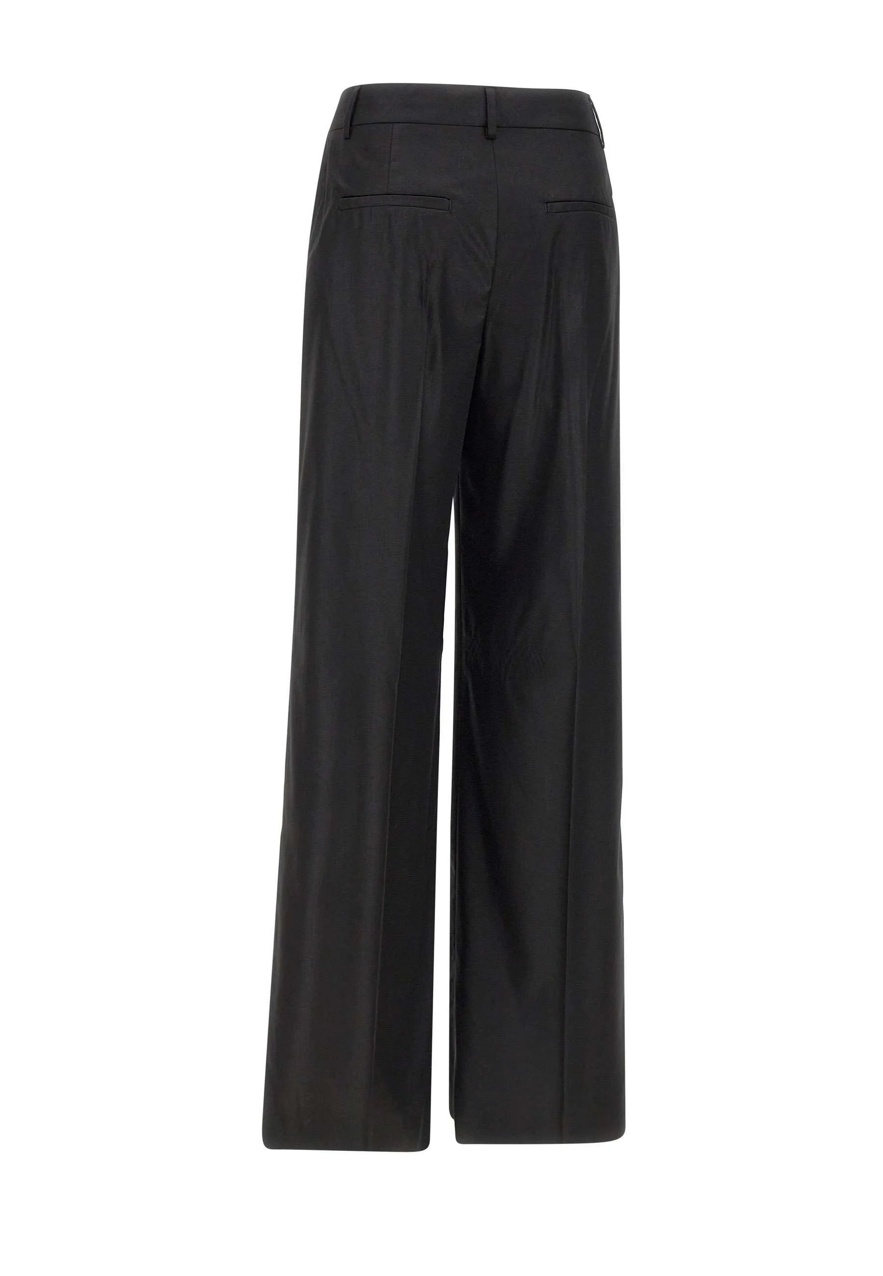 Women's Black Viscose Trousers