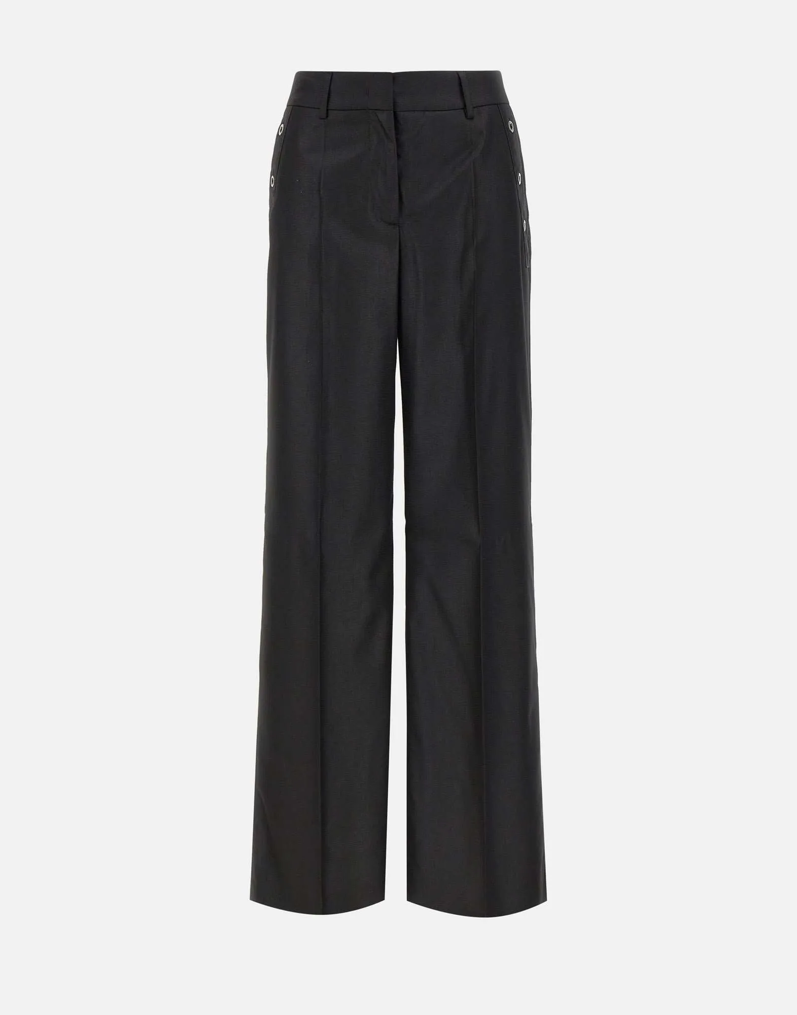 Women's Black Viscose Trousers