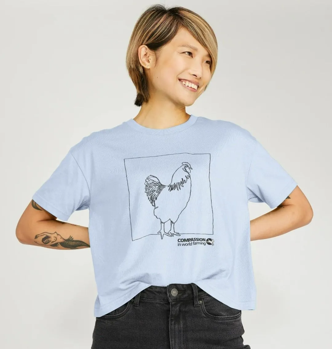 Women's Chicken Boxy T-Shirt