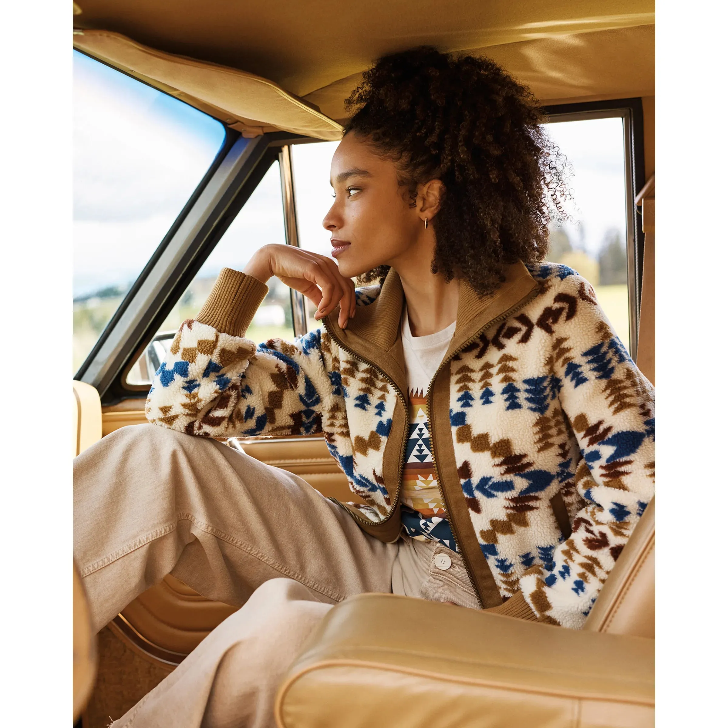 Women's Pendleton | Foxglove Fleece Bomber Jacket | Juniper Mesa