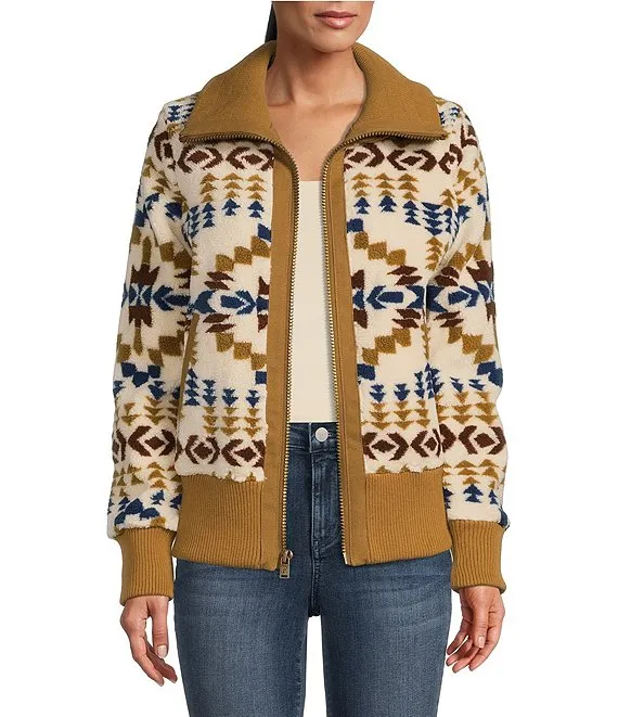 Women's Pendleton | Foxglove Fleece Bomber Jacket | Juniper Mesa