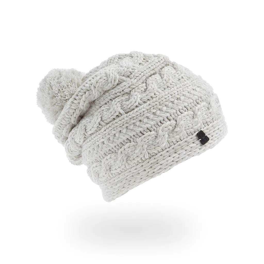 Womens Twisty Knit Pom - White (2022)