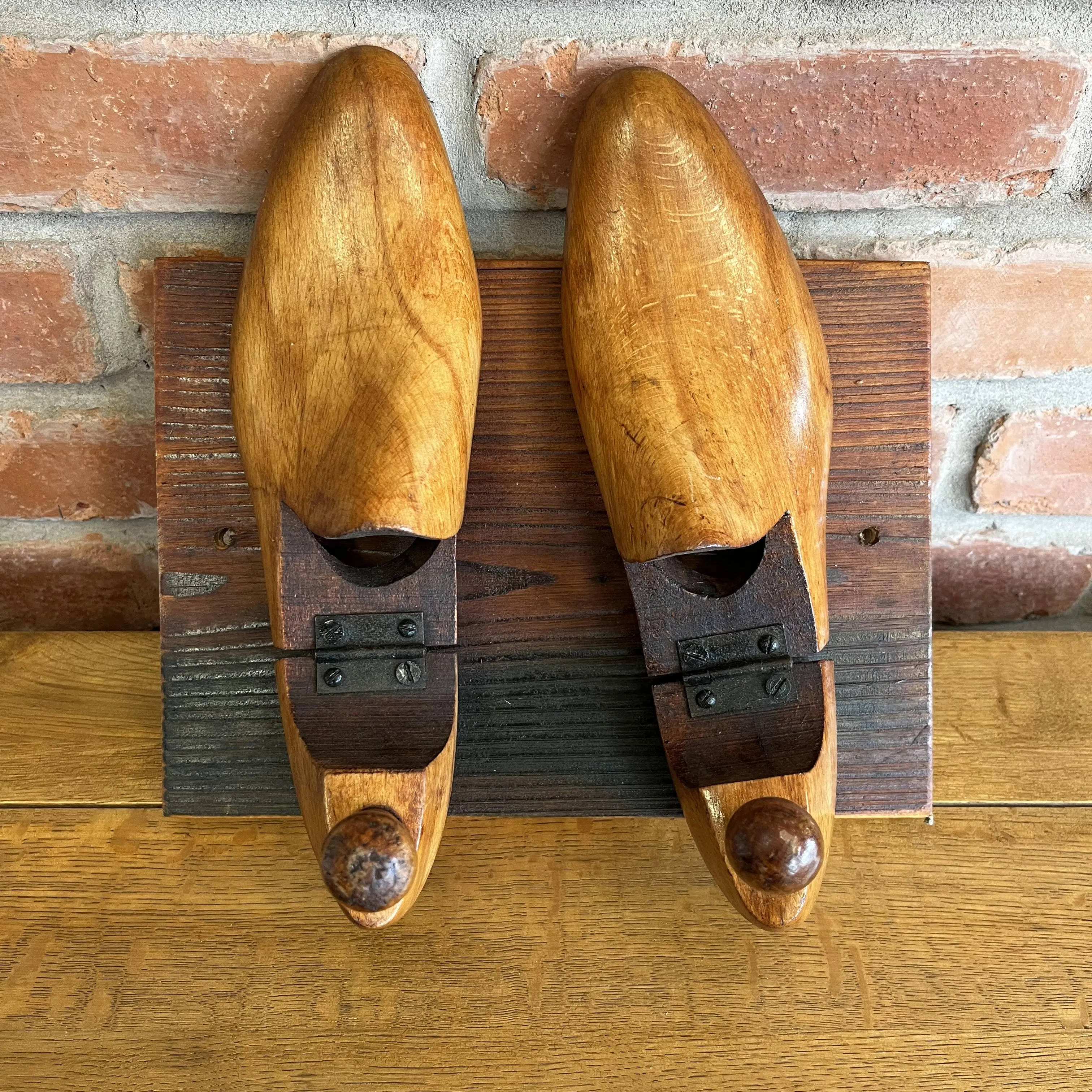 Wooden Vintage Shoe Last / Stretcher Coat Hangers