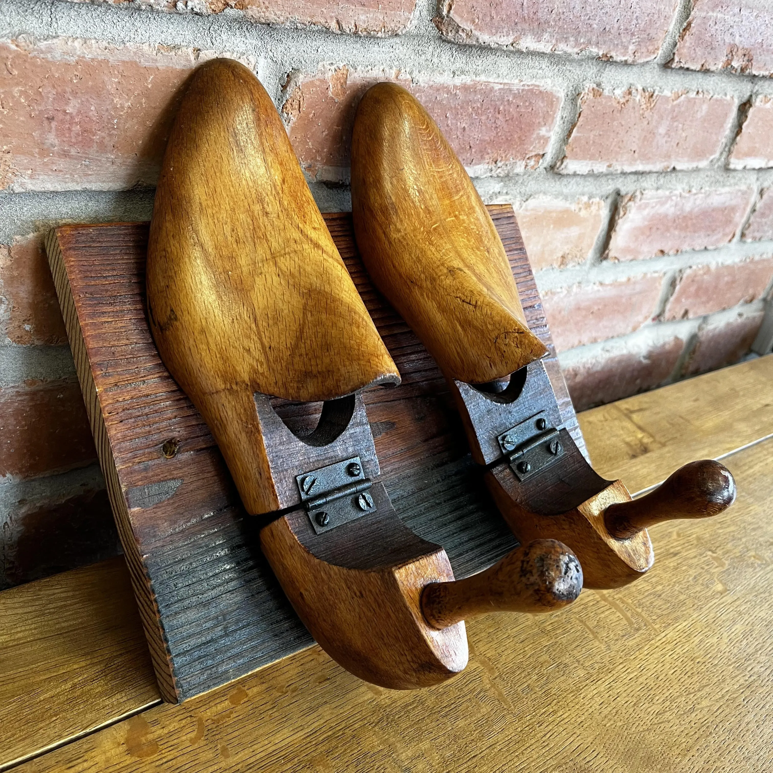 Wooden Vintage Shoe Last / Stretcher Coat Hangers