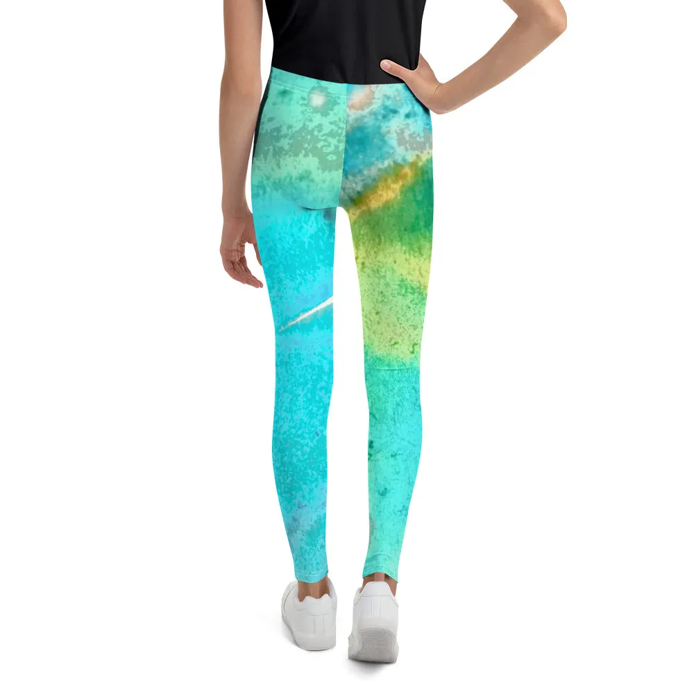 YOUTH LEGGINGS : TROPICAL WATER MOVEMENT